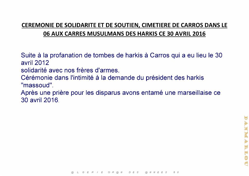 CEREMONIE CIMETIERE DE CARROS AUX CARRE MUSULMANS DES HARKIS 30 04 2016 (0).jpg
